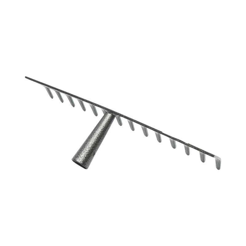 Testa di rastrello Crownman in acciaio a 14 denti, larghezza 340 mm