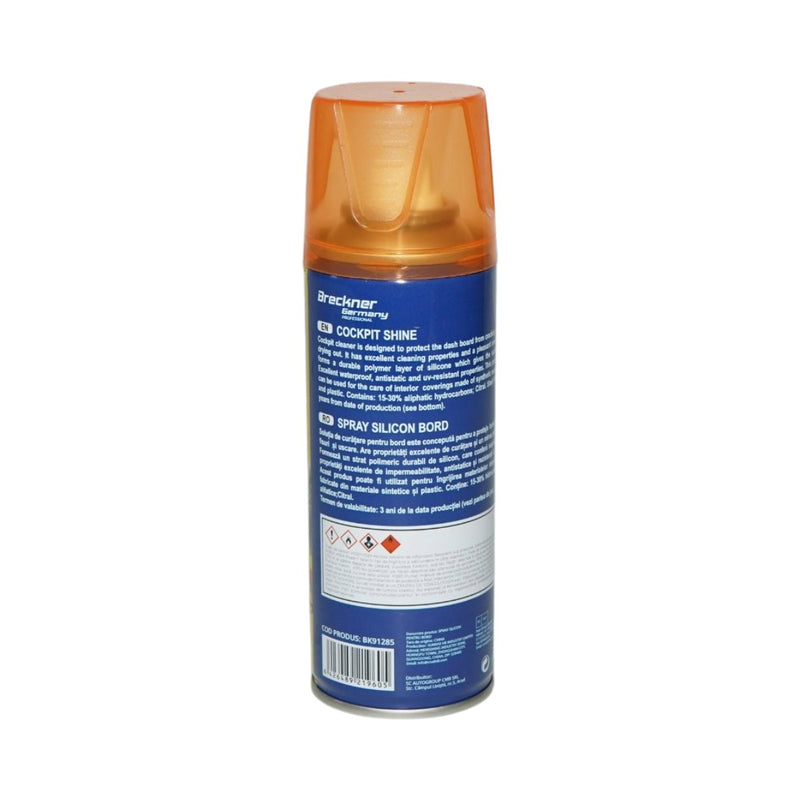 Spray antistatico al silicone per cruscotti, profumazione all'arancia, 200 ml Breckner Germany