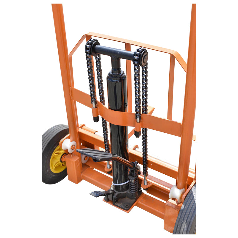 Carrello elevatore idraulico per carichi, portata max. 150 kg, altezza di sollevamento 900 mm