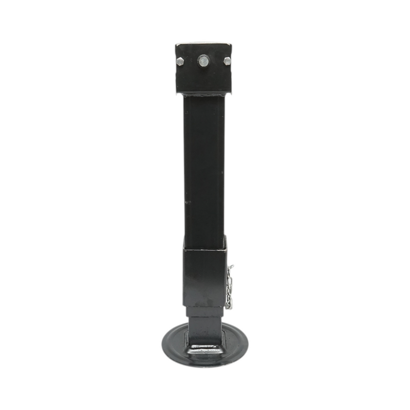 Piede di supporto regolabile per rimorchio con manovella, 57 cm, montaggio laterale, carico massimo 8.000 kg