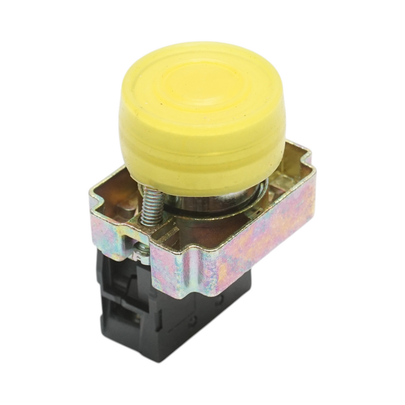 Pulsante di comando giallo con protezione IP65, 1NO, 400V/10A, LAY5 Breckner Germany