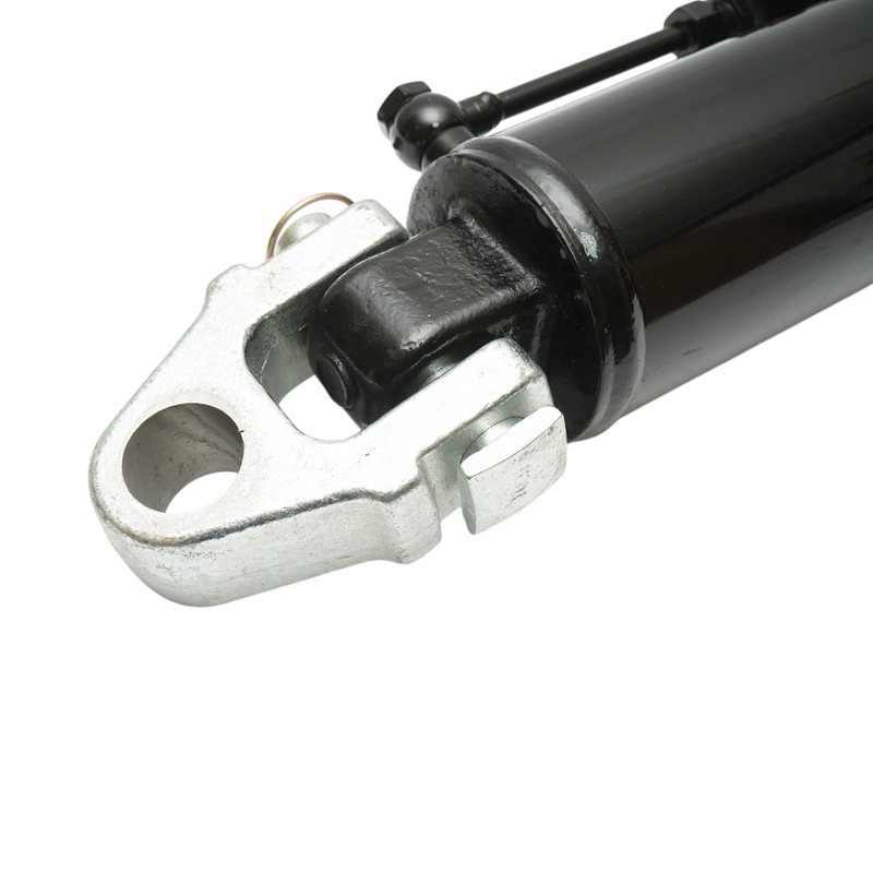 Tirante centrale idraulico regolabile 760–1010 mm, categoria 3-3, con innesto rapido, corsa 250 mm, perno 40 mm, stelo 50 mm.