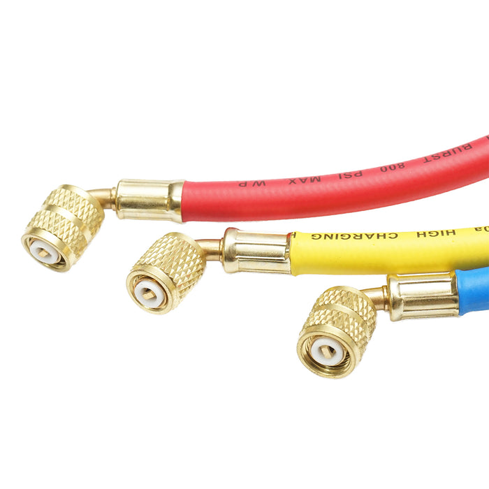 Set tubi 90 cm 3 colori per carica freon R-410a