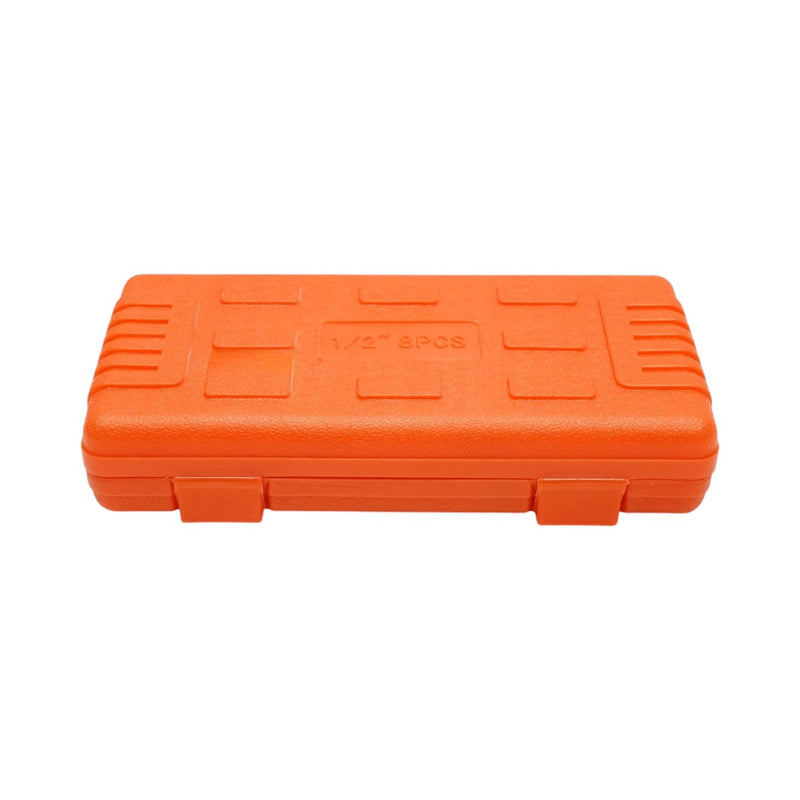 Set di 8 bussole Ribe Bit (RT7–RT18), attacco da 1/2", in acciaio Cr-Mo Breckner Germany