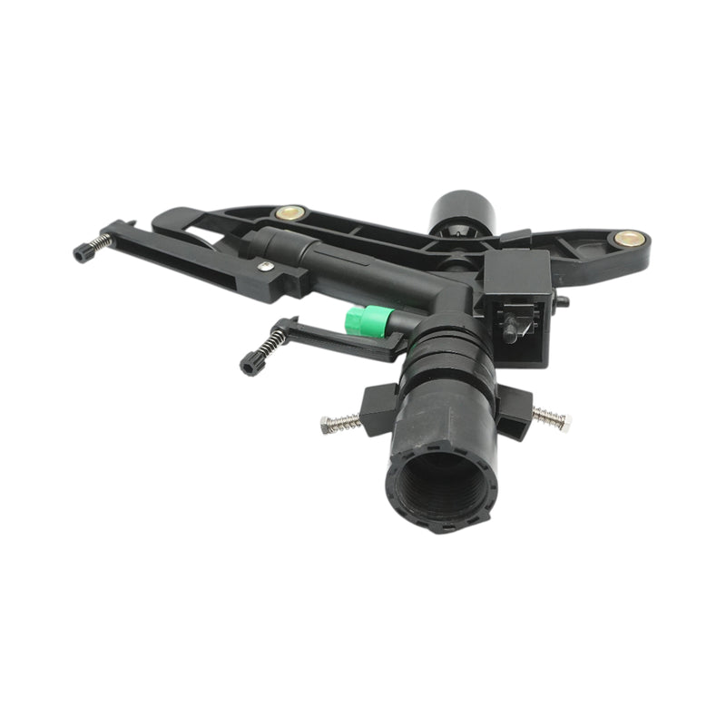 Irrigatore a battente regolabile con braccio oscillante, 2 ugelli, gittata 18–25 m, portata 75–82 l/min, attacco femmina da 1 pollice Breckner Germany