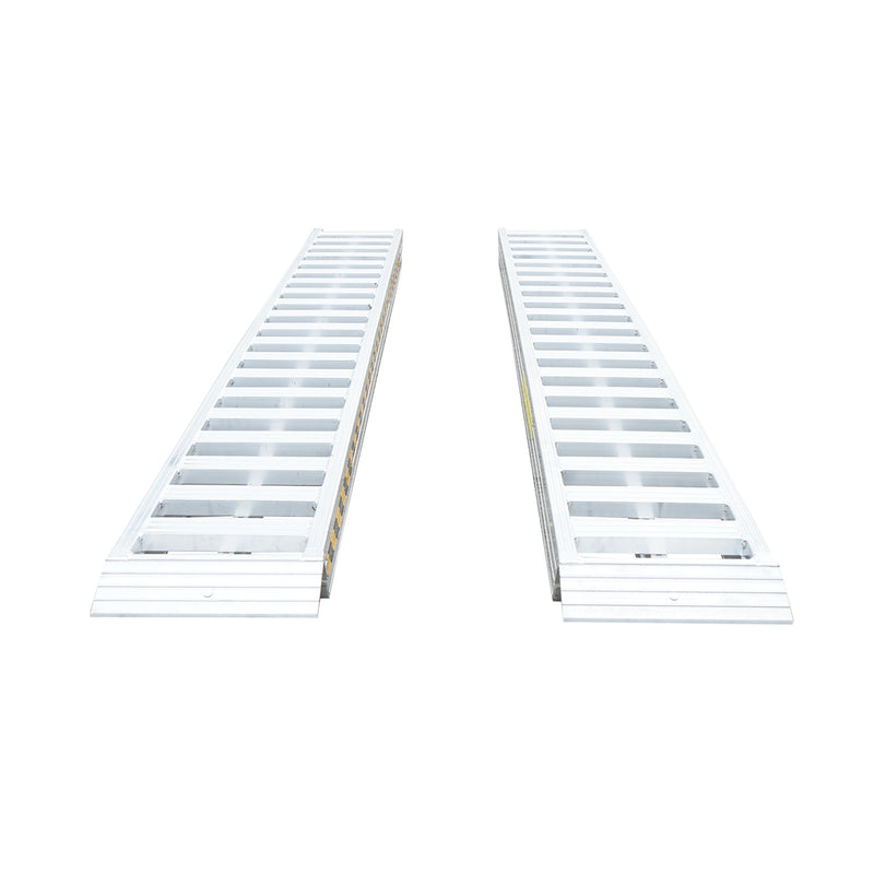 Set di rampe di carico/scarico in alluminio da 8 t, 450x50x15 cm