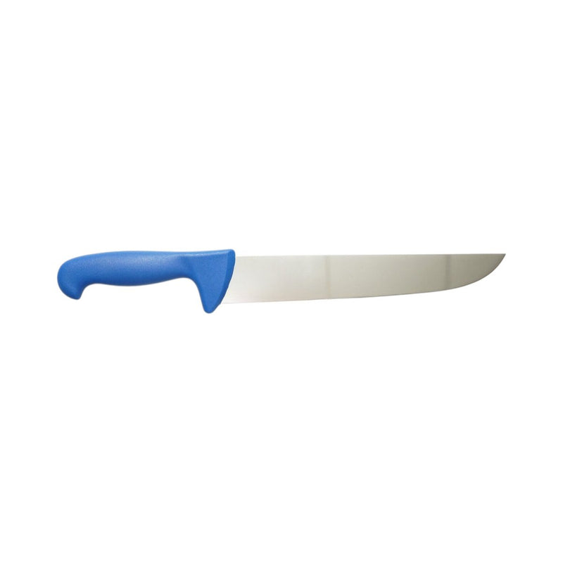 Coltello da macellaio professionale da 26 cm, lama in acciaio 5Cr15MoV, manico in nylon blu Breckner Germany