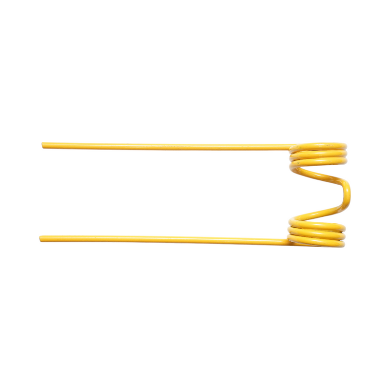 Dente elastico pick-up 75 × 205 × 10 mm, filo Ø 5 mm.