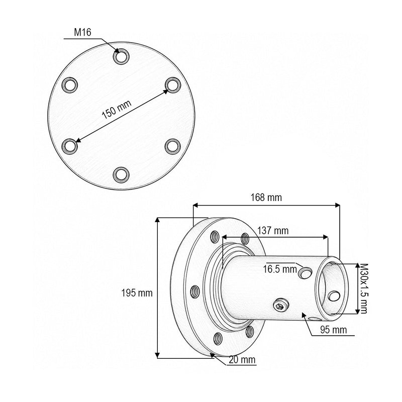 Mozzo per coltivatore a dischi Horsch Tiger, codici OEM 34634700, 34687400, 34633700, 34634600