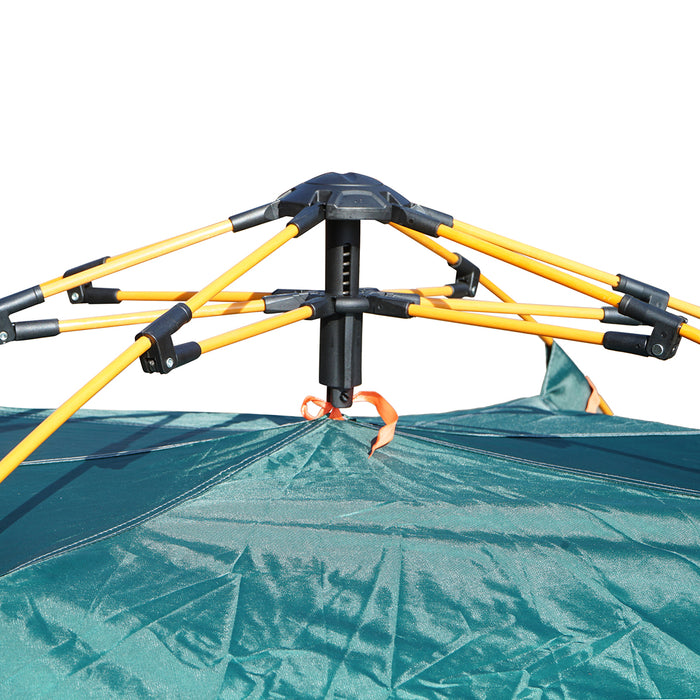 Tenda da campeggio per 2 persone, pieghevole automatica pop-up, impermeabile con protezione UV e zanzariera, 210x210x145 cm