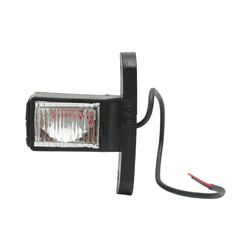 Set di luci di ingombro laterali a LED con braccio, 12V-24V, 3 funzioni (rosso-bianco-ambra), 70 mm Breckner Germany