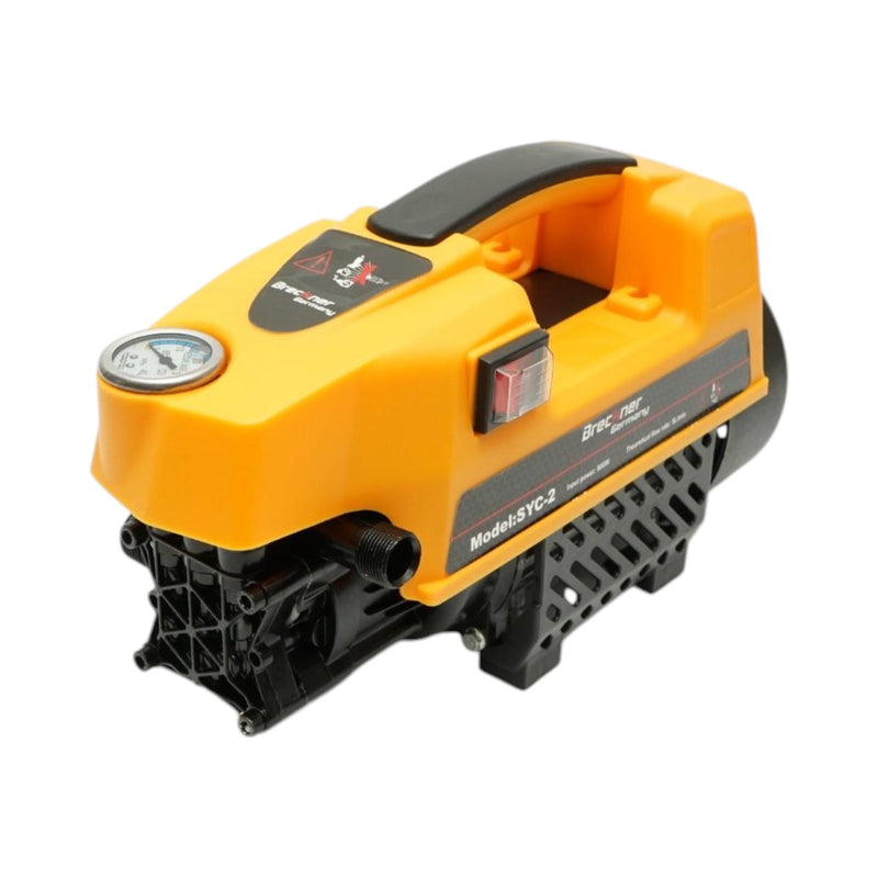 Idropulitrice da 800 W, 220 V e 40 bar, portata di 5 l/min, con pistola, serbatoio per schiuma e tubo da 7 m. Breckner Germany