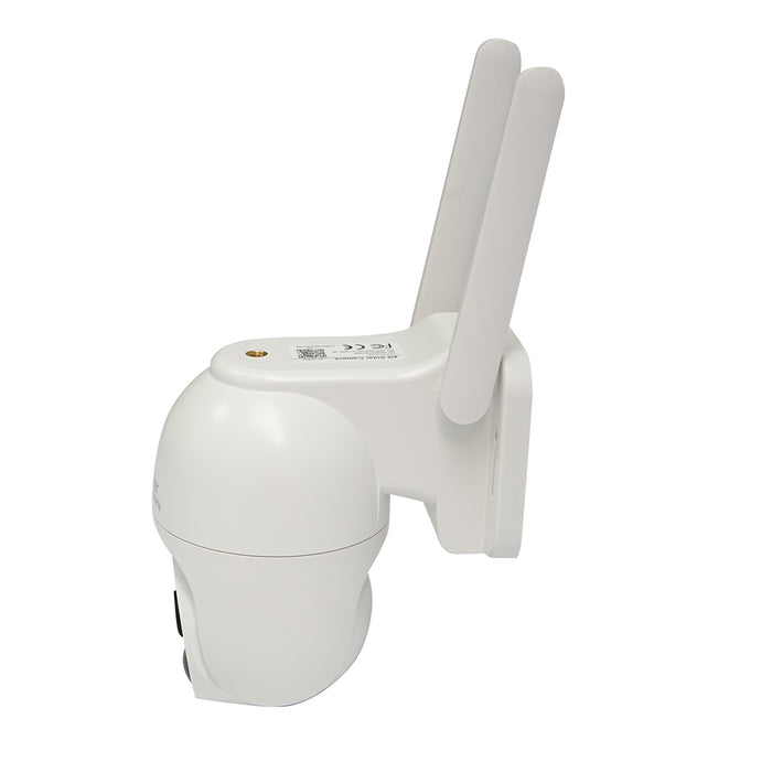 Telecamera di sorveglianza 2 MP con pannello solare e batteria da 18.000 mAh, scheda SIM 4G, rotazione 360° PTZ, rilevamento umano PIR e applicazione Ubox
