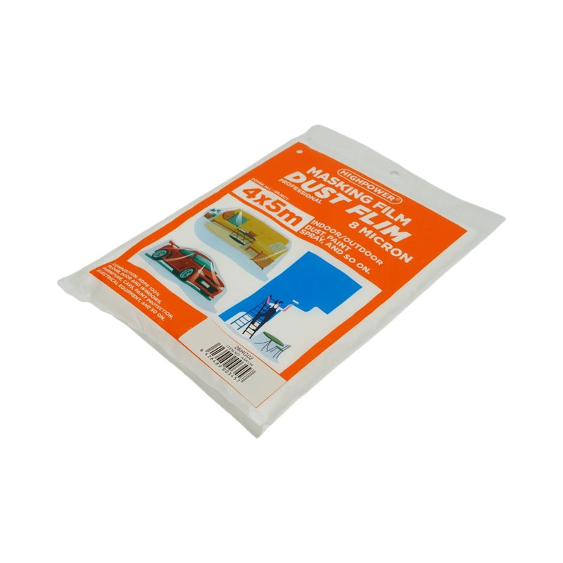 Telo protettivo HighPower in HDPE per tinteggiatura e lavori di decorazione, 5x4 m (20 m²), 8 micron