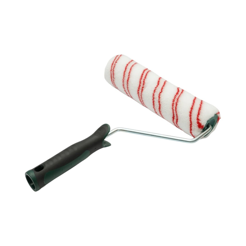 Rullo in poliestere da 25 cm, diametro del rullo 70 mm, pelo da 18 mm, manico ergonomico Soft-Grip 2K. Breckner Germany