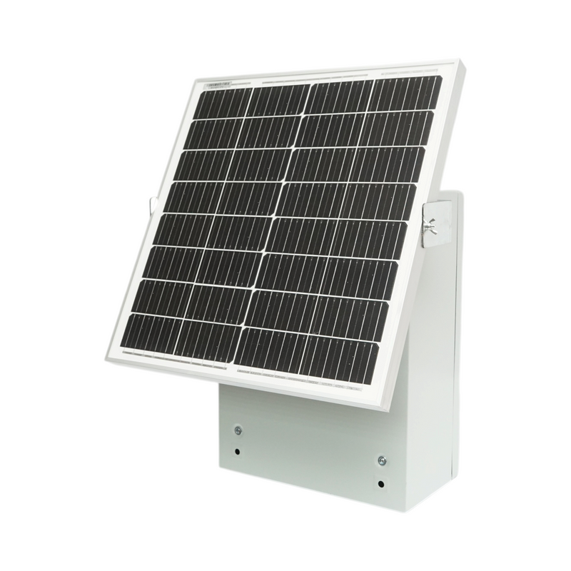 Pannello solare da 30 W con custodia esterna in metallo per elettrificatore e batteria (IP65) Breckner Germany