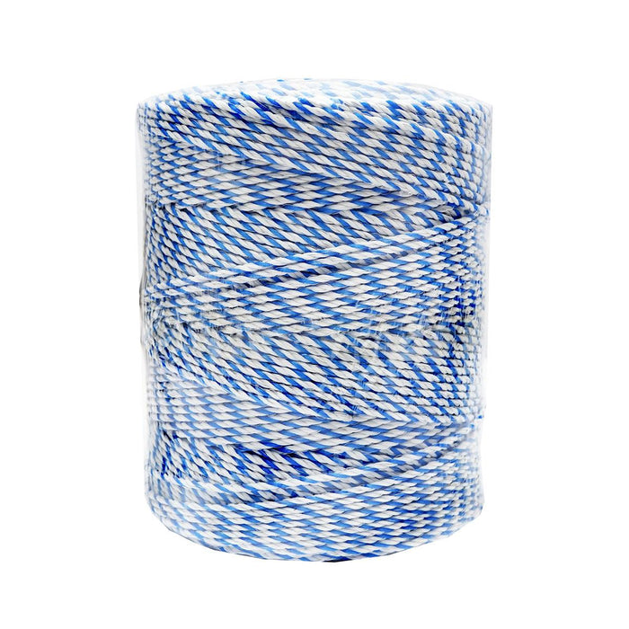 Filo per recinto elettrico, Lunghezza 500 mt, Ø 3mm. 3x0.2mm. SS, 7,8 Ohm/m, Colore Bianco/Blu, Recinzioni Elettriche Thor