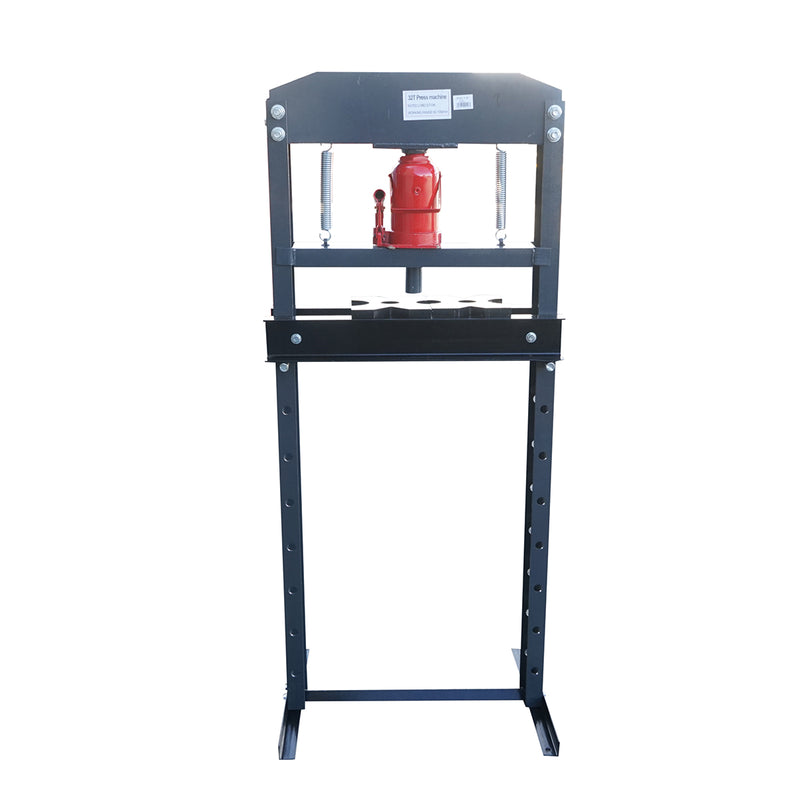 Pressa idraulica 32T, apertura regolabile 50-1050mm, corsa pistone 0-140mm