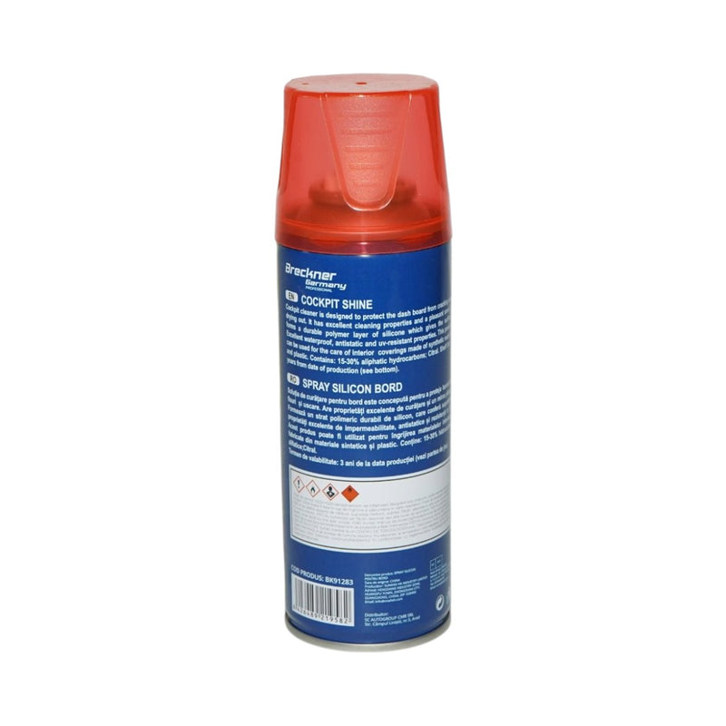 Spray antistatico al silicone per cruscotti, profumazione alla rosa, 200 ml Breckner Germany