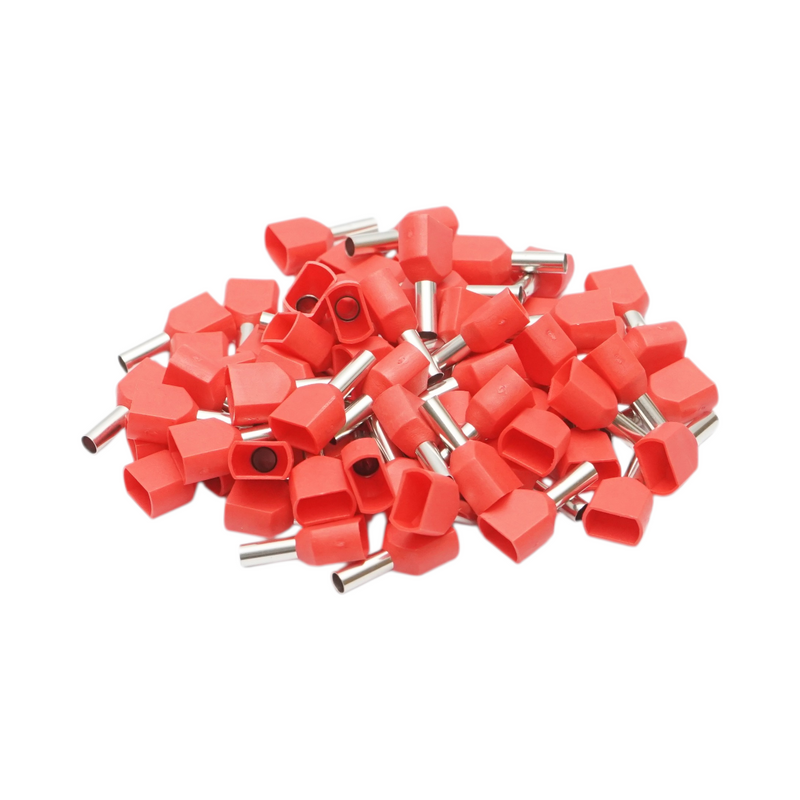 Longroad TE2508 Terminali a bussola doppi isolati 2x2,5 mm² / 8 mm