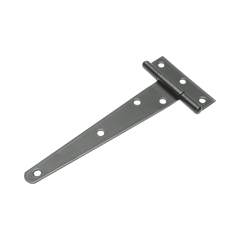 Cerniera a T per cancelli, 70x174 mm, acciaio nero, viti incluse