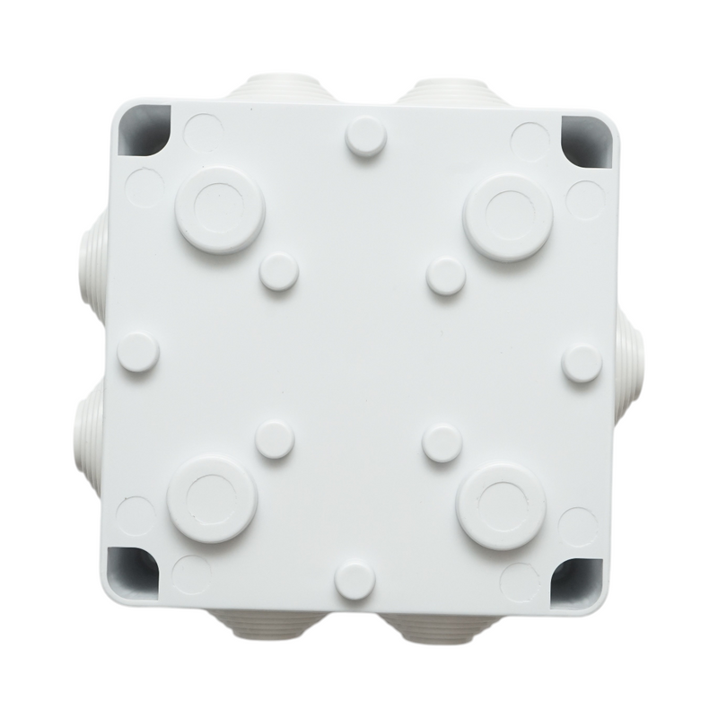 Scatola di derivazione quadrata da parete, 7 ingressi, 100x100x70 mm, IP65 Breckner Germany
