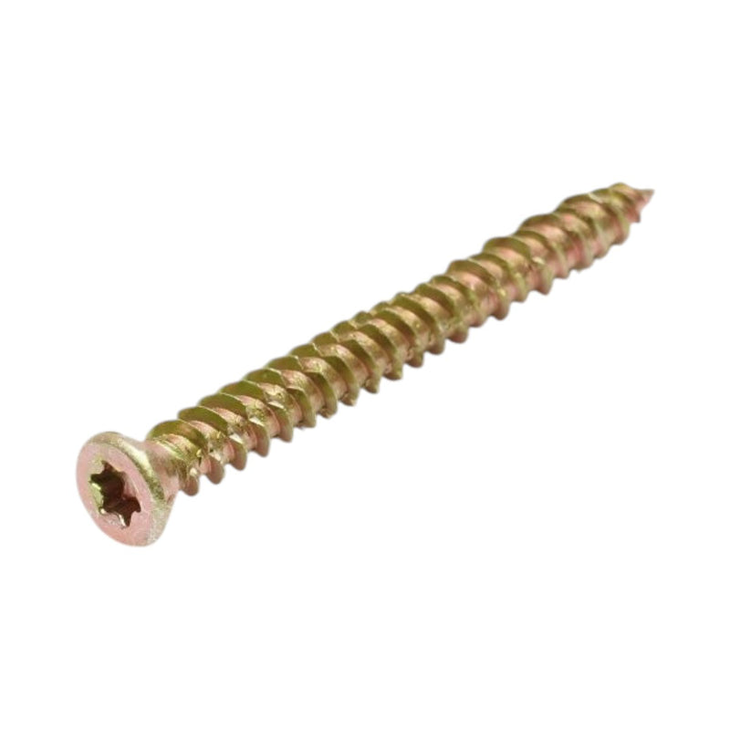 Vite per il fissaggio di serramenti 7,5x72 mm, Torx TX30, acciaio zincato giallo, 100 pz/scatola