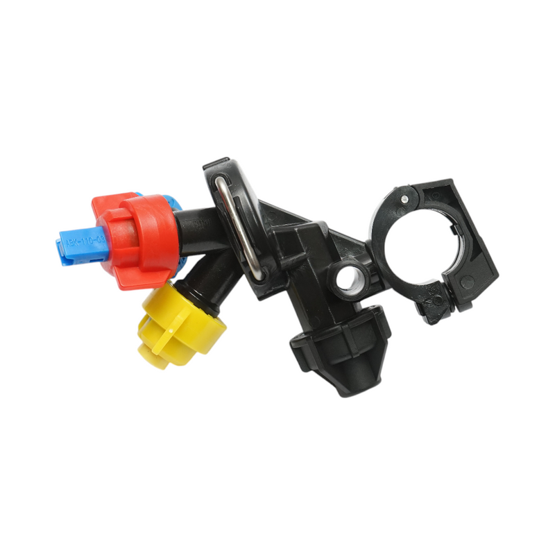 Gruppo irroratore completo per diserbo con 3 ugelli per tubo da 20 mm