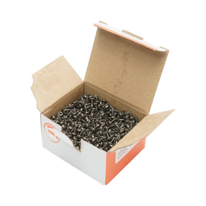 Vite autoforante per cartongesso 3,5x9,5mm in acciaio fosfatato, testa semitonda 1000 pz/scatola
