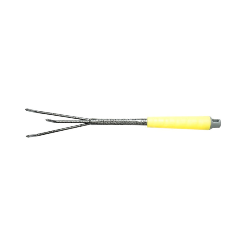 Cultivatore da giardino a 3 punte Crownman (acciaio al carbonio, 65x370 mm) con impugnatura ergonomica in PP