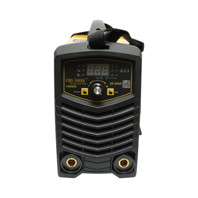 Saldatrice a inverter 20–200 A, 220 V MMA, per elettrodi da 1,6–5 mm, Crownman