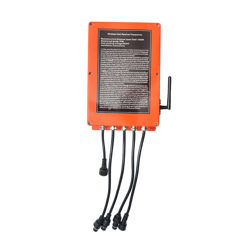 Telecomando industriale wireless con 4 comandi, DC 24 V, IP65, portata 1000 m Breckner Germany