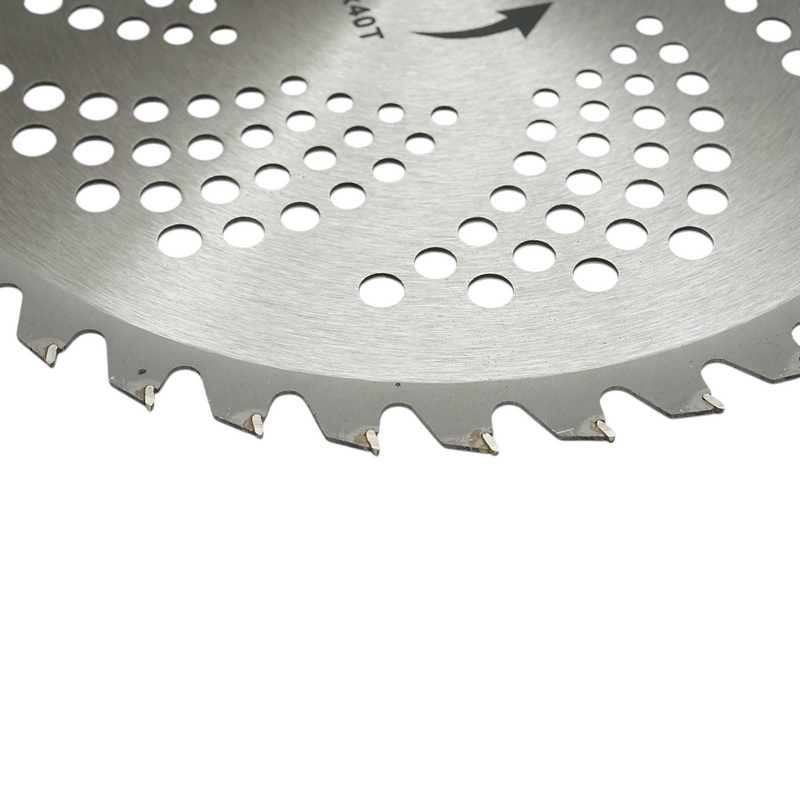 Disco circolare in widia 255 × 25,4 × 1,3 mm, 40 denti per decespugliatore a spalla THOR