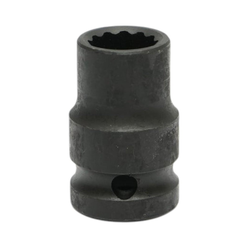 Bussola a impatto bi-esagonale da 13 mm, lunghezza 38 mm, attacco quadro da 1/2", acciaio Cr-Mo Breckner Germany