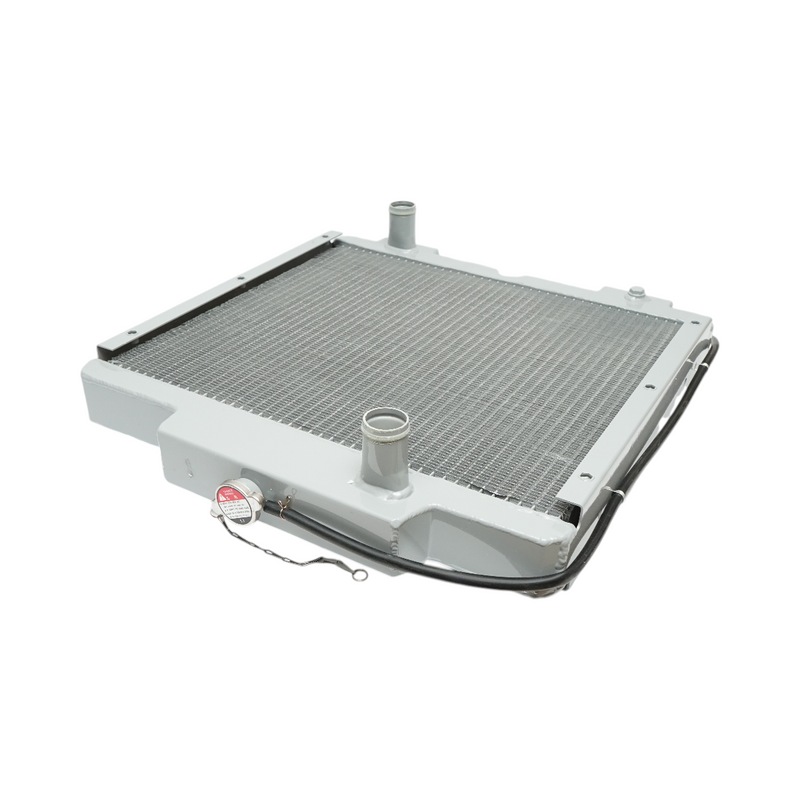 Radiatore di raffreddamento acqua per New Holland serie TD5000 e Case IH serie JX, dimensioni 615 × 555 × 98 mm, codice OEM 87681423.