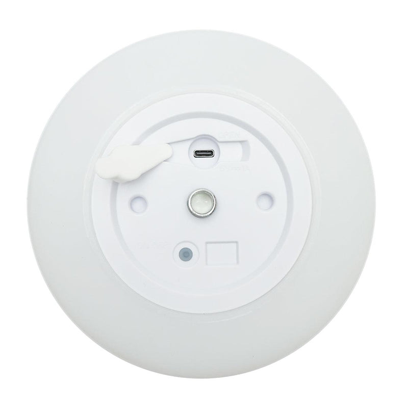 Lampada da tavolo LED ricaricabile per interni ed esterni, 2W, 3.7V 1200mAh, USB 5V 1A, luminosità regolabile, funzione memoria, IP65, bianca