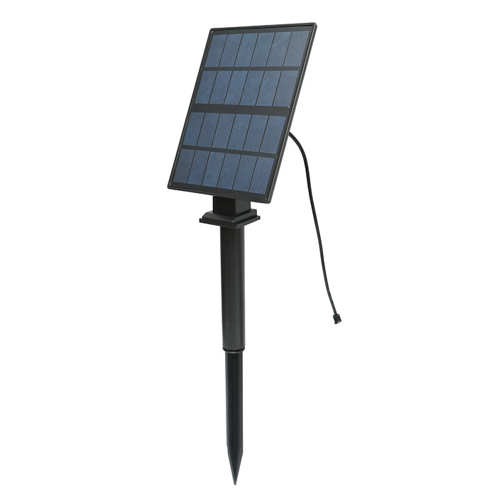 Set di 4 lampade da giardino con pannello solare 2,5W/6V e batteria 3,7V/1,8 Ah, telecomando IP65