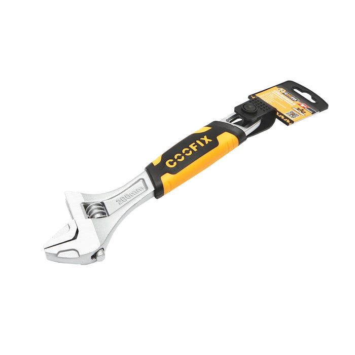 Chiave francese regolabile 200 mm con manico in gomma antiscivolo professionale 8 pollici GripPlus