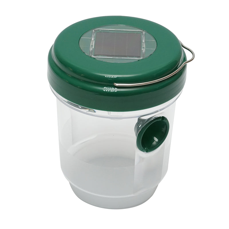 Trappola solare a forma di barattolo per vespe e insetti.