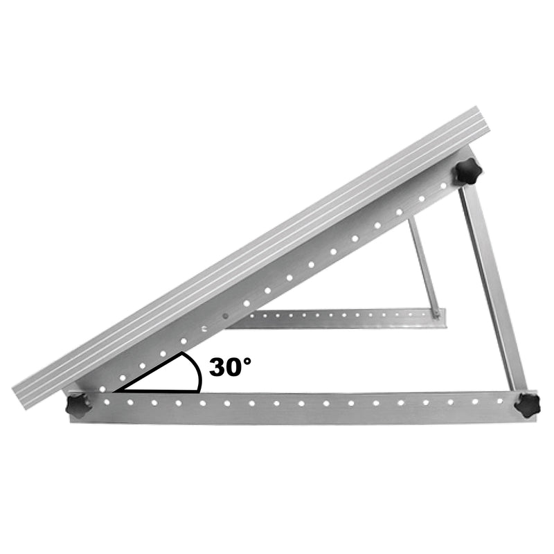 Set di staffe di montaggio triangolari ad angolo regolabile per pannelli solari fotovoltaici da 550 W Breckner Germany