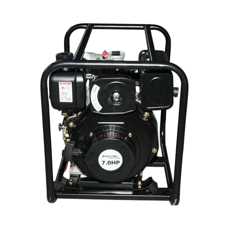 Motopompa diesel da 7 CV, 3 pollici, portata 60 m³/h, profondità di aspirazione 13 m, prevalenza 26 m Breckner Germany