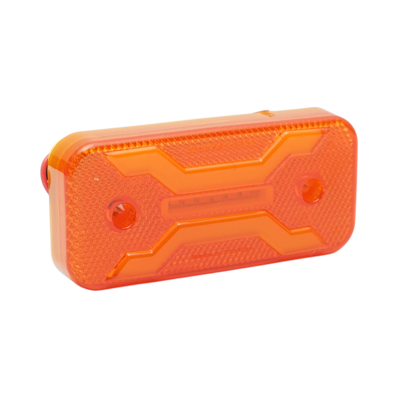 Luce di ingombro laterale a LED 12V-24V, ambra, 2 funzioni, modello X NEON, 30 LED, 110x52x16 mm Breckner Germany