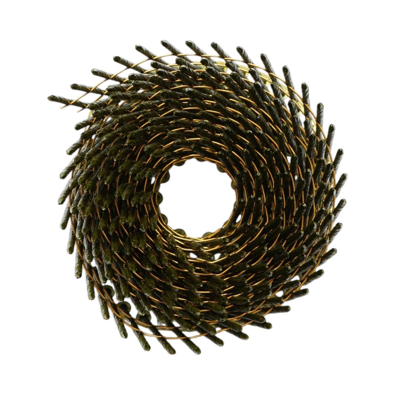 Set di 9.000 chiodi da costruzione assemblati (in bobina), 2,6x57 mm, gambo ad anelli, 300 pezzi/rotolo, 30 rotoli/scatola.