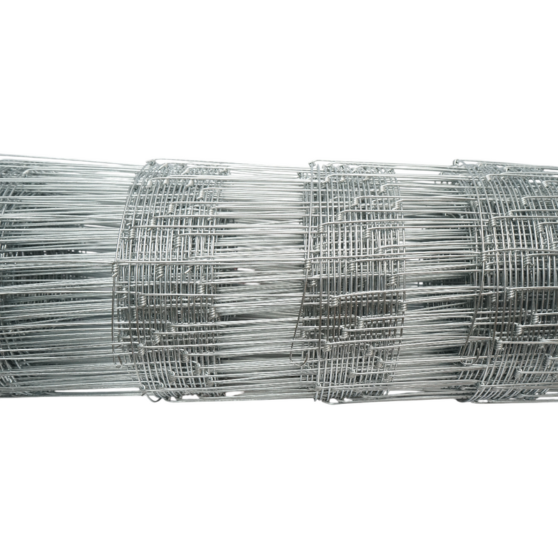 Rotolo di rete metallica zincata a maglia annodata, 120 cm x 50 m, filo di 2 mm di diametro, per recinzioni