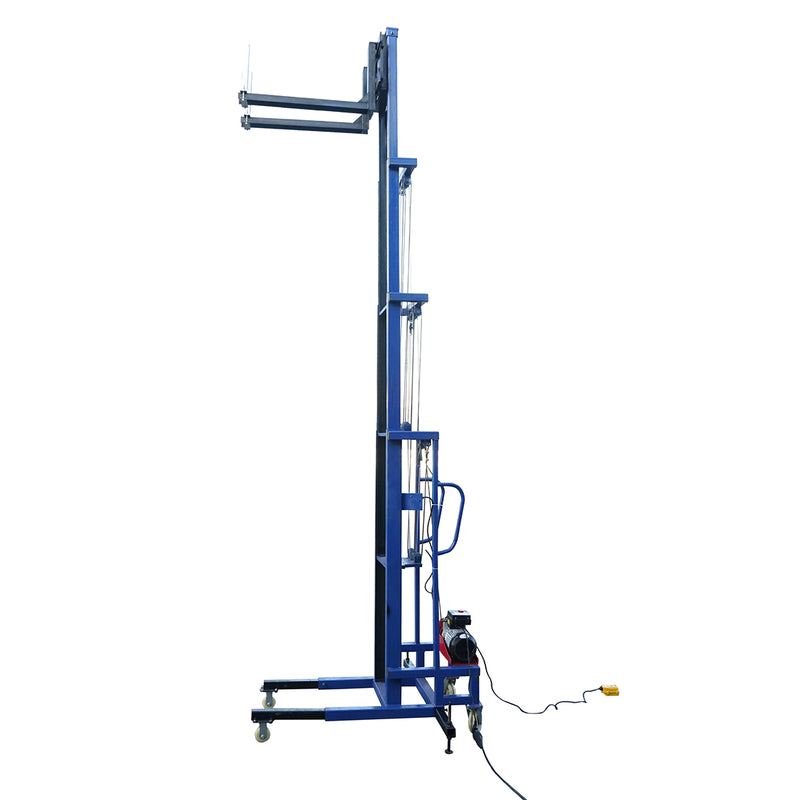 Sollevatore elettrico per materiali edili da 300 kg, altezza massima 5 m con telecomando