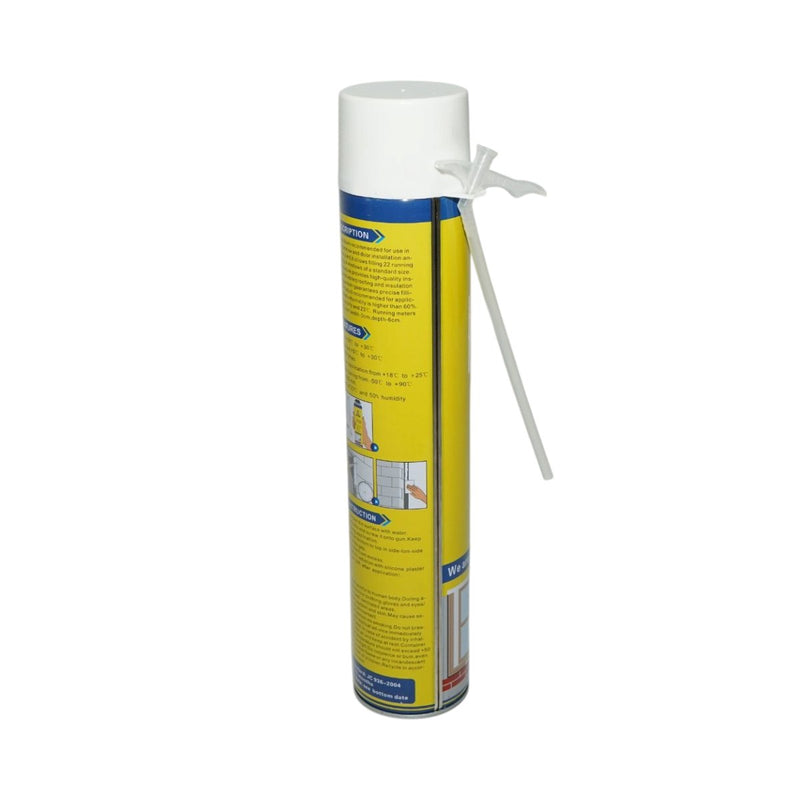Schiuma poliuretanica (PU) bianca a rapido indurimento per montaggio, sigillatura e isolamento – applicazione manuale, 750 ml