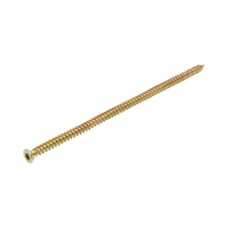 Vite per il montaggio di serramenti 7,5x182 mm, Torx TX30, acciaio zincato giallo, 100 pz/scatola