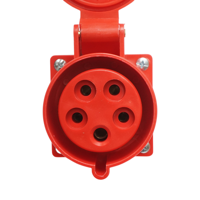 Presa industriale trifase da superficie 32A, 380V, IP44, 6H Breckner Germany
