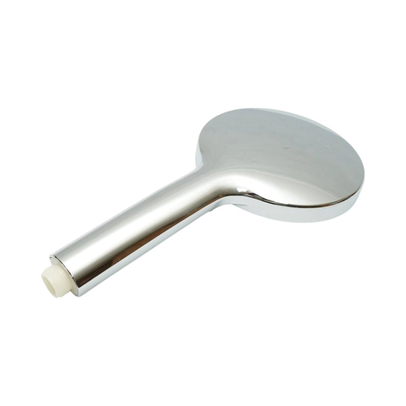Soffione doccia rotondo, 3 funzioni, ugelli in silicone, cromo lucido, plastica, 120x250 mm