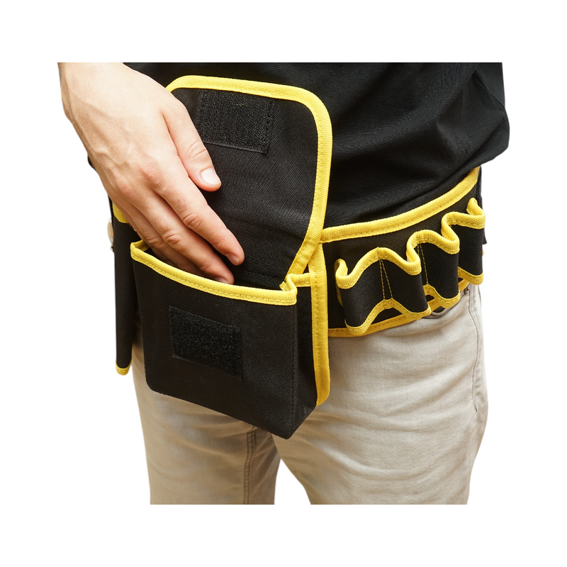 Cintura portautensili Crownman con tasche, tessuto Oxford, 660x155 mm